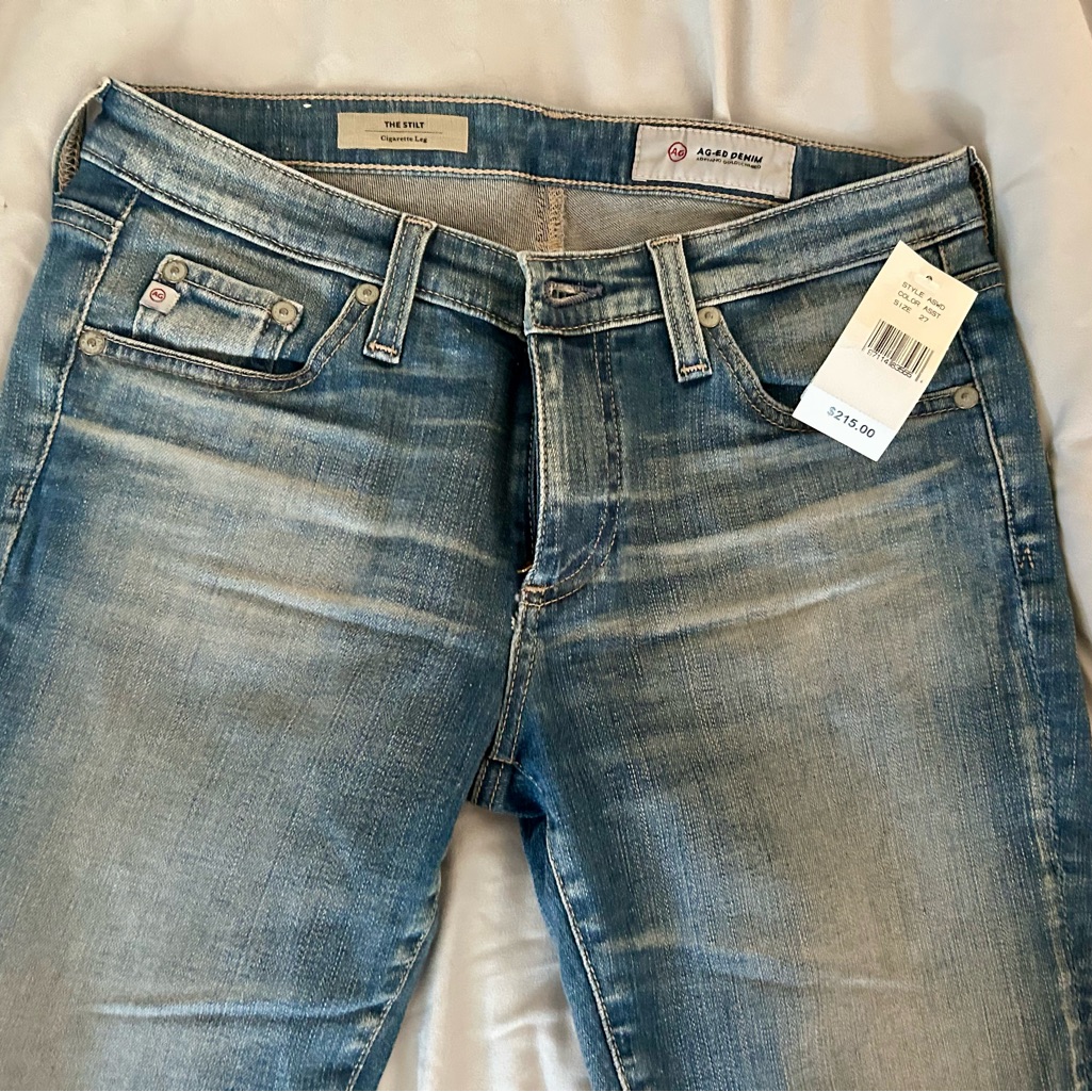 Ag Adriano Goldschmied Women’s Slim Jeans In Light Blue Wash